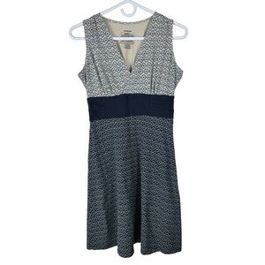 Patagonia Margot Dress, Mixed Blue Pattern, Size S